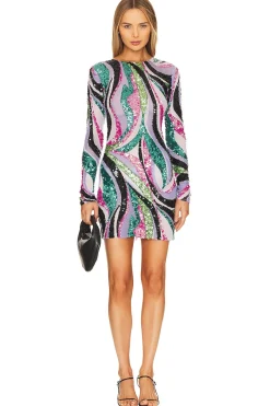 Delos Beaded Mini Dress