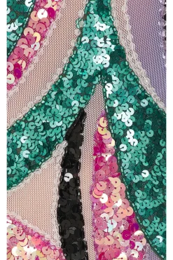 Delos Beaded Mini Dress