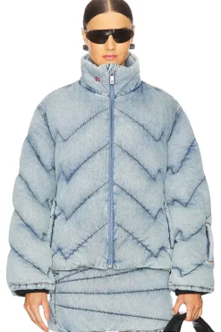 Denim Puffer Jacket