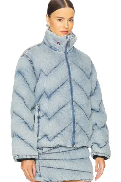 Denim Puffer Jacket
