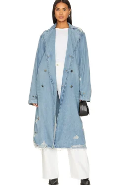 Denim Trench Coat