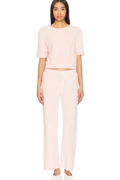 Diamond Terry Cloth Crop Pant