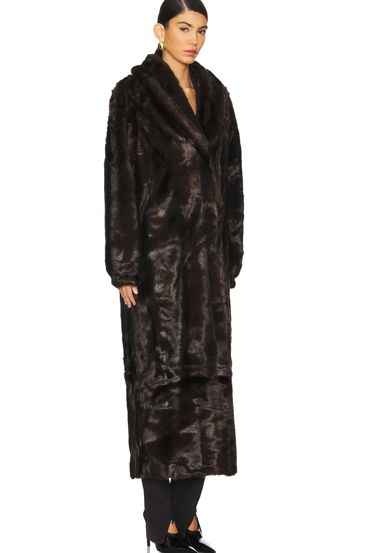 Dixie Faux Fur Long Coat