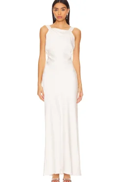 Draped Back Maxi Dress