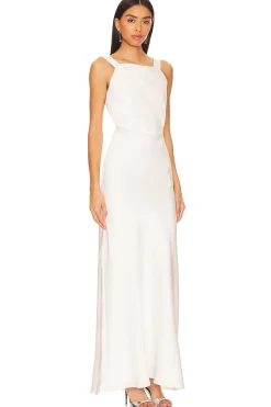 Draped Back Maxi Dress