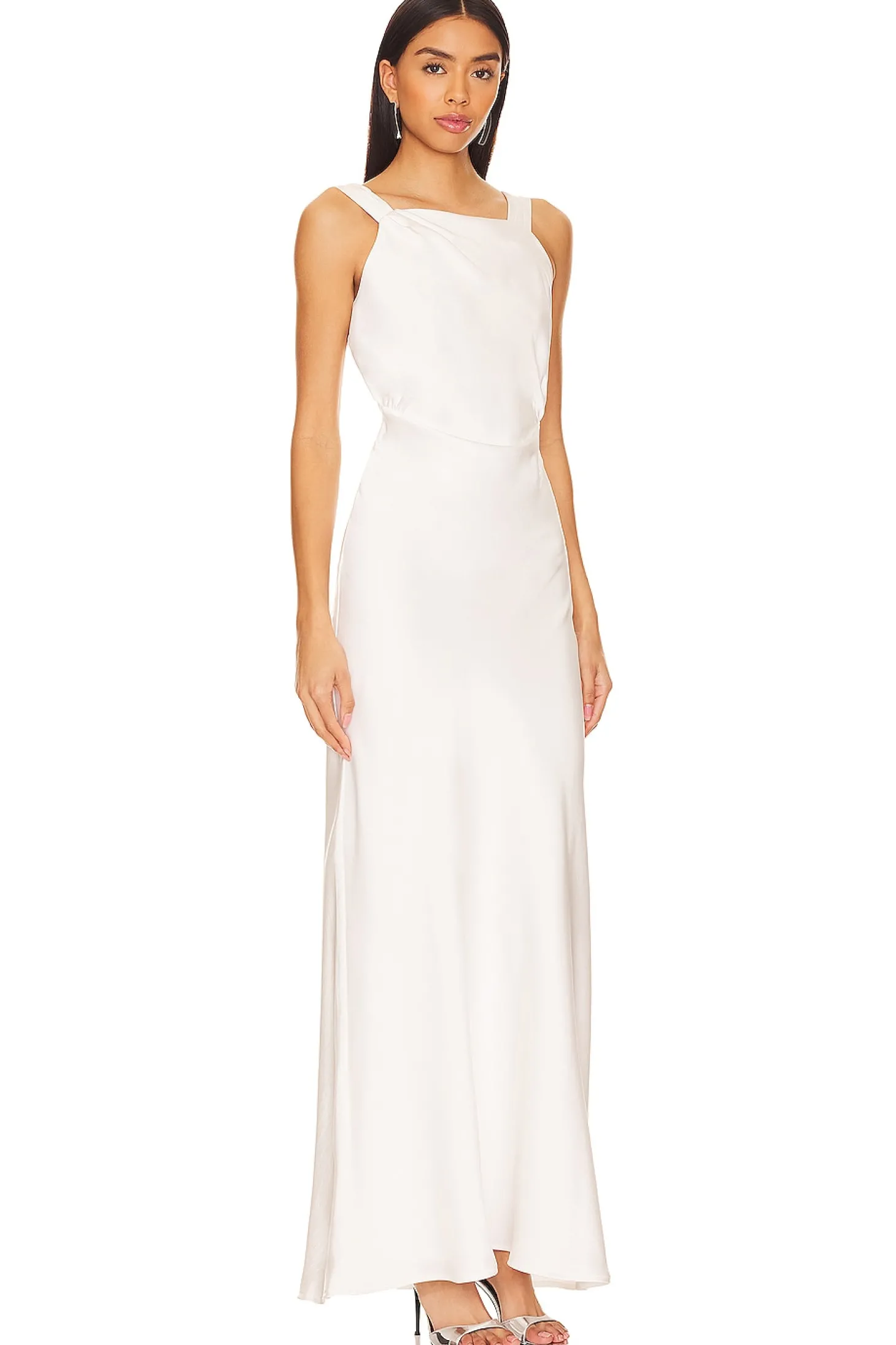 Draped Back Maxi Dress