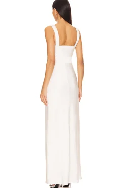 Draped Back Maxi Dress