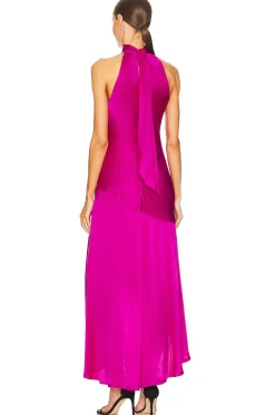 Draped Halter Dress