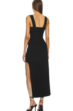 Draped Milano High Low Gown