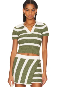 Drea Striped Knit Top