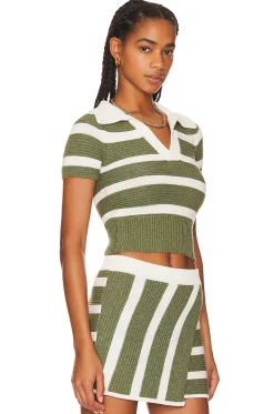 Drea Striped Knit Top
