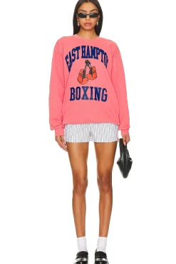 East Hampton NY Boxing Crewneck Sweatshirt