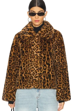 Elis Leopard Short Coat