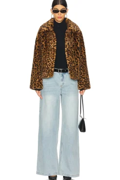 Elis Leopard Short Coat