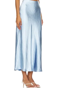 Ella Hammered Satin Skirt