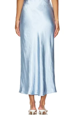 Ella Hammered Satin Skirt