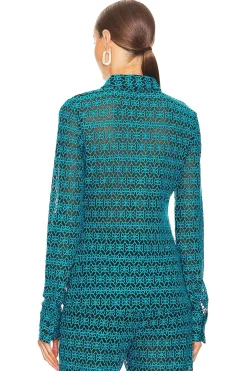 Embroidered Button Up Shirt