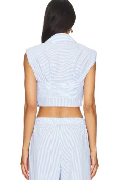 Emie Cropped Box Sleeve Top