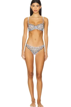 Farfalle Embroidery Thong