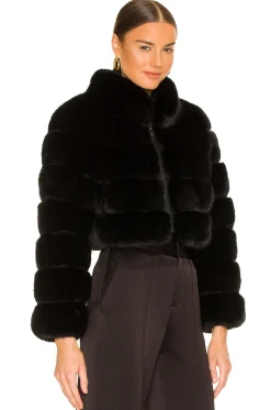 Faux Fox Fur Jacket