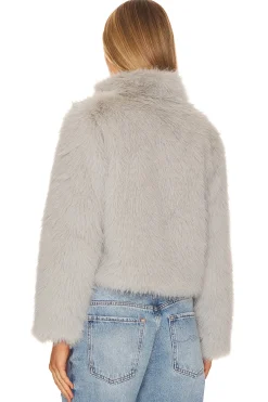 Faux Fox Fur Jacket