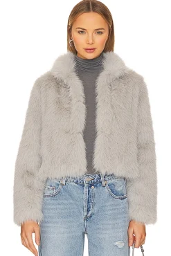 Faux Fox Fur Jacket