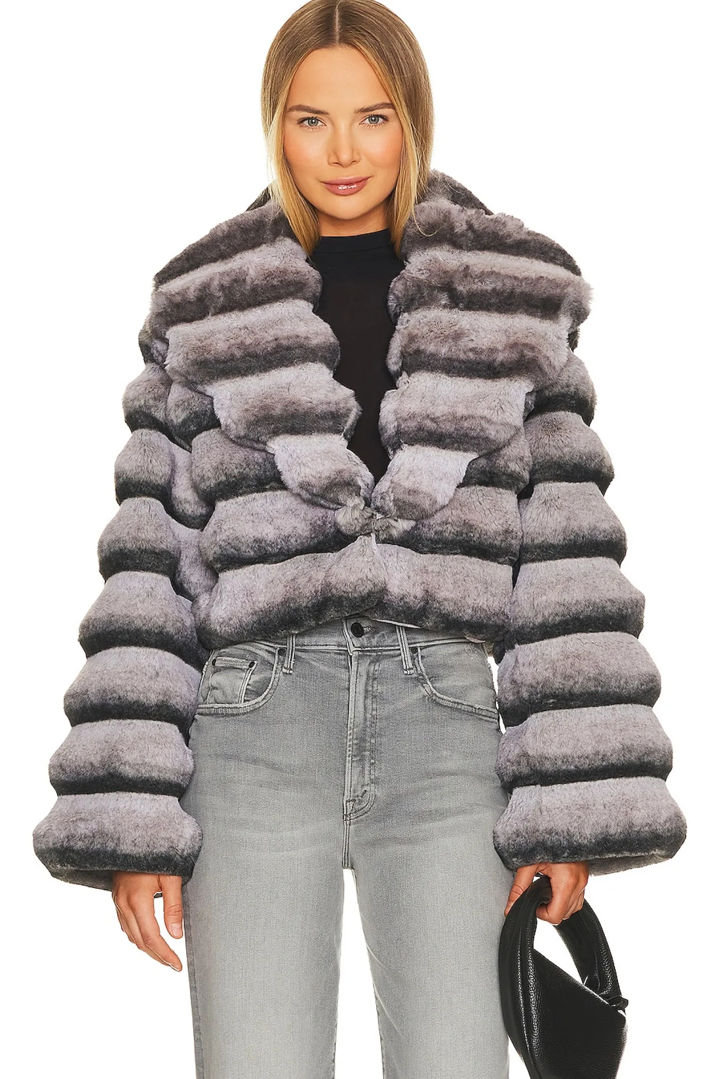 Faux Fur Chinchilla Jacket