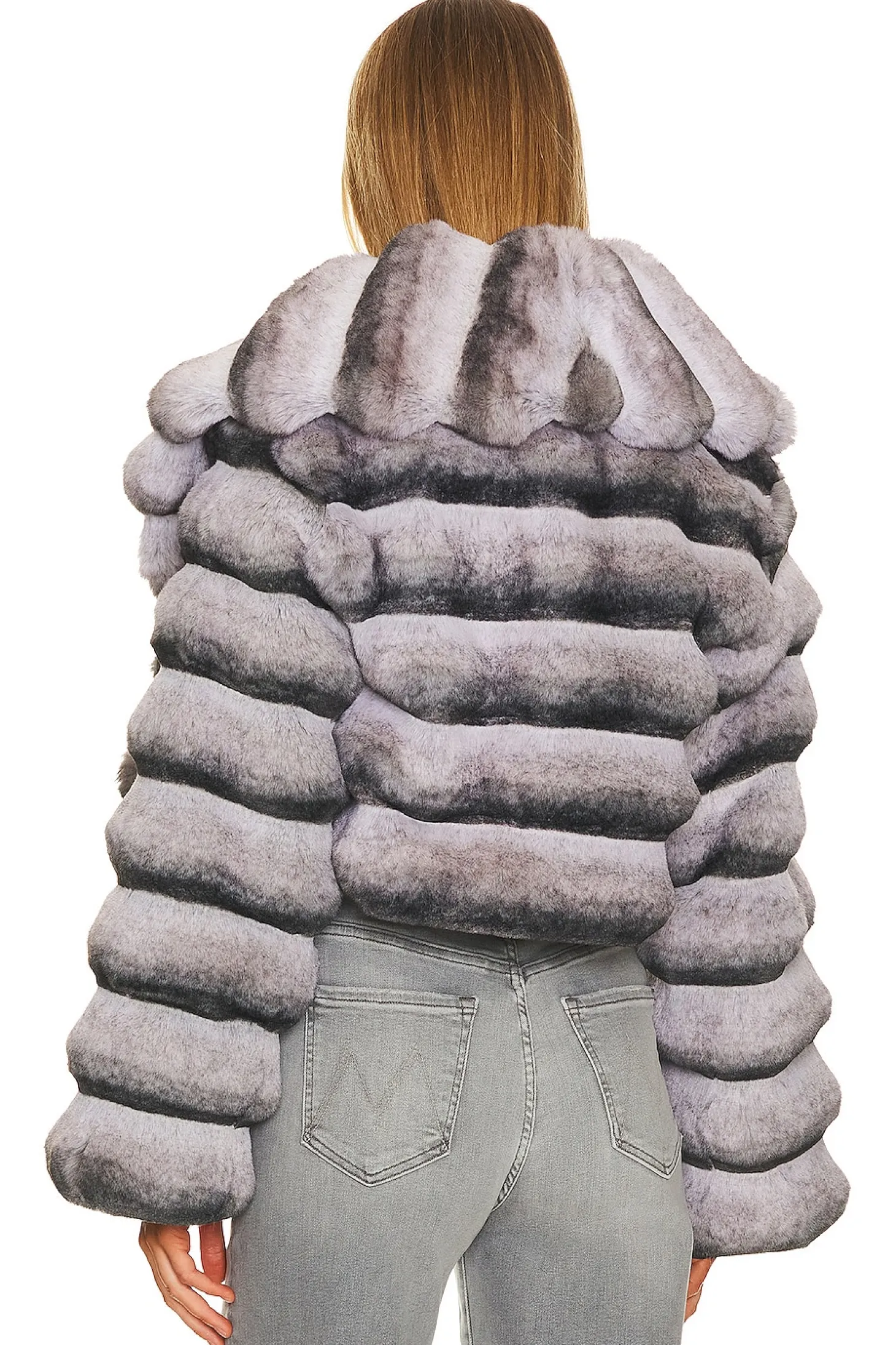 Faux Fur Chinchilla Jacket