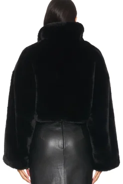 Faux Fur Crop Jacket