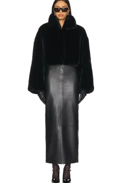 Faux Fur Crop Jacket