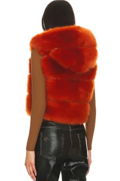 Faux Fur Hooded Vest