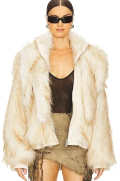 Faux Hair Shearling Jacket