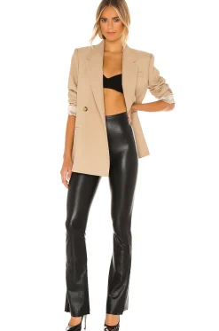 Faux Leather Flared Pant