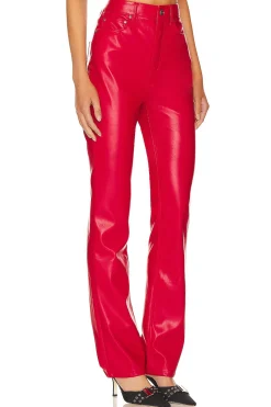 Faux Leather Heston Straight Leg Pants