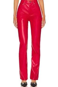 Faux Leather Heston Straight Leg Pants