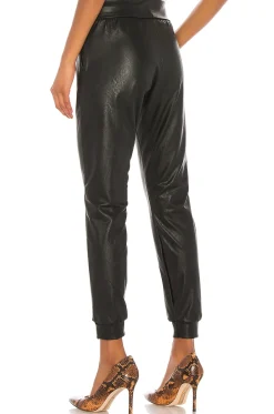 Faux Leather Jogger