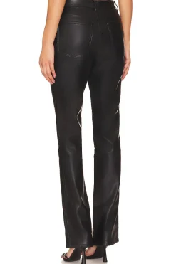 Faux Leather Lace Front Pant