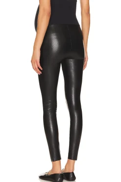 Faux Leather Maternity Legging