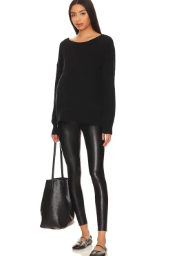Faux Leather Maternity Legging