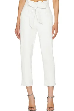 Faux Leather Paperbag Pant