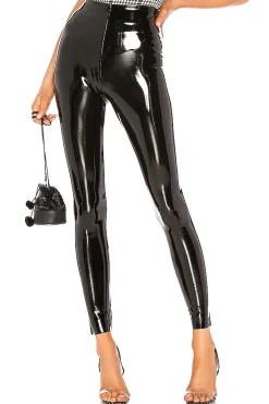 Faux Patent Leather Legging