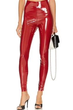Faux Patent Leather Legging