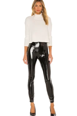 Faux Patent Leather Leggings