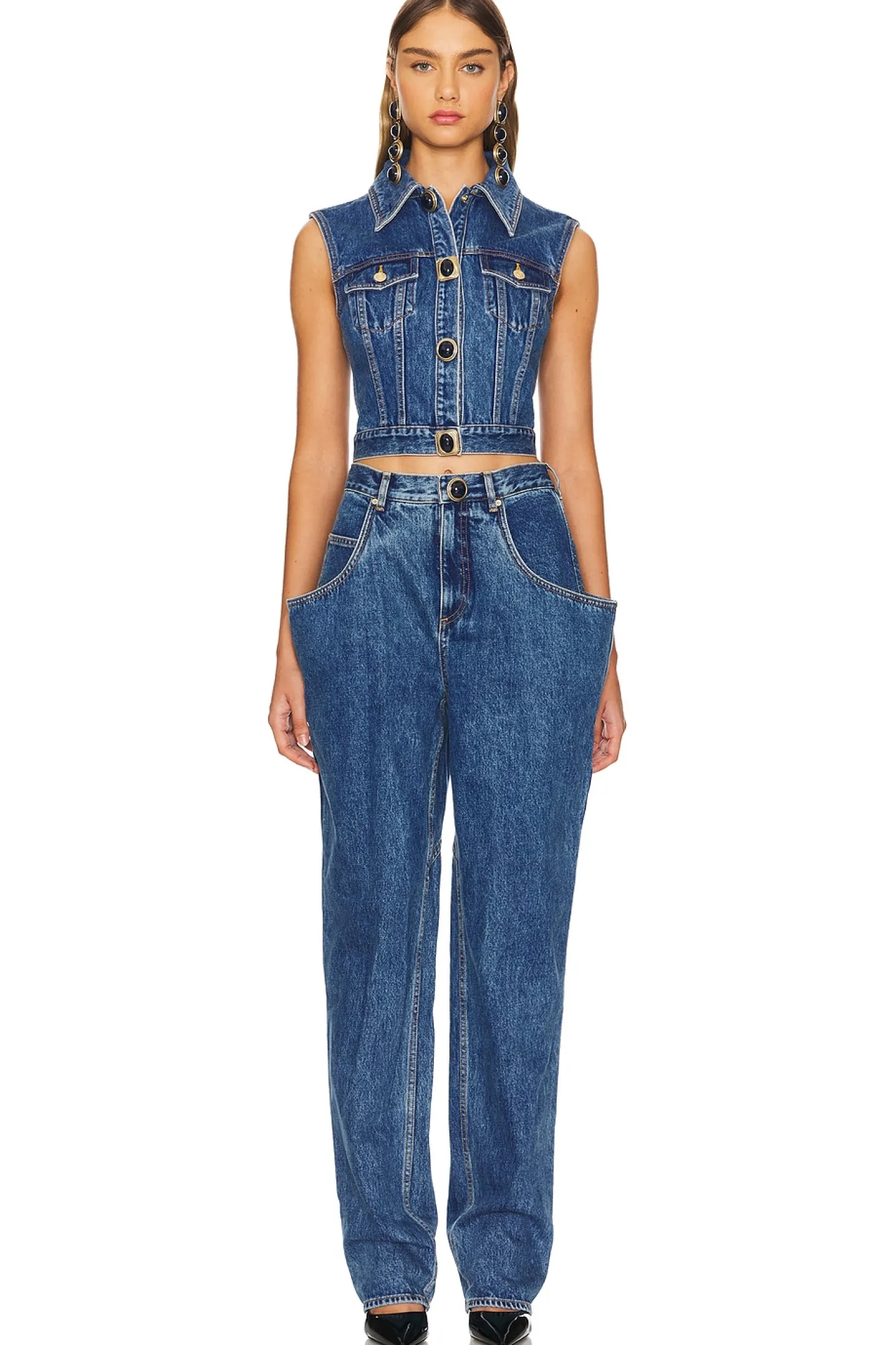 Flare Pocket Wide Leg