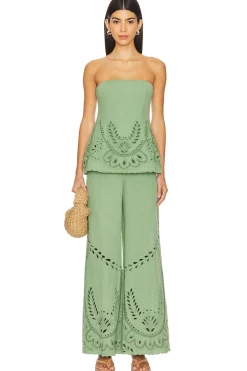 Flared Pants With Buckle Belt