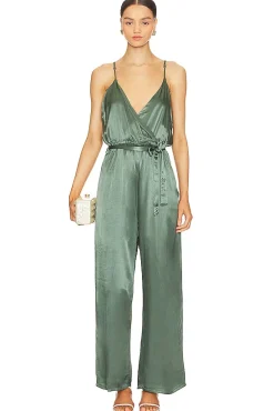 Fleur Belted Silky Jumpsuit