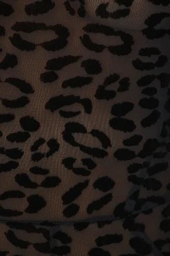 Flocked Leopard Catsuit