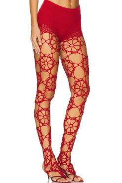 Floral Crochet Leggings