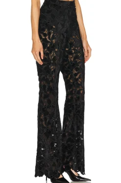 Floral Velvet Lace Trousers
