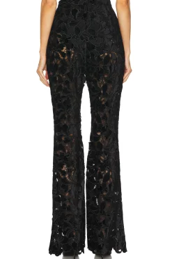 Floral Velvet Lace Trousers